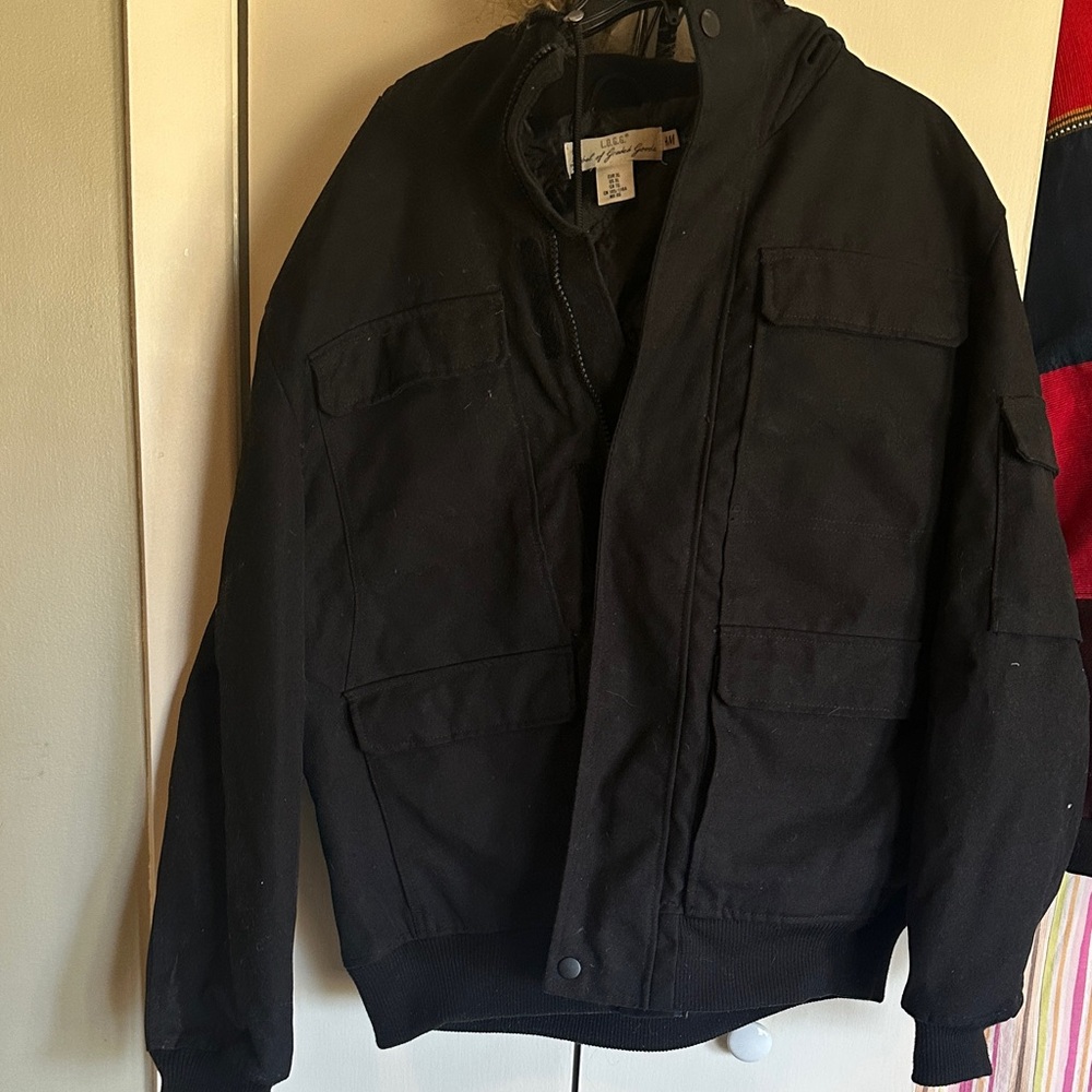 H&M Men's Black Military Jacket